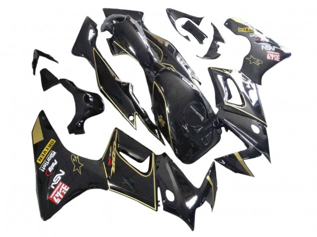 2002-2006 Glossy Black Gold Honda CBR125R Motorcycle Fairings UK