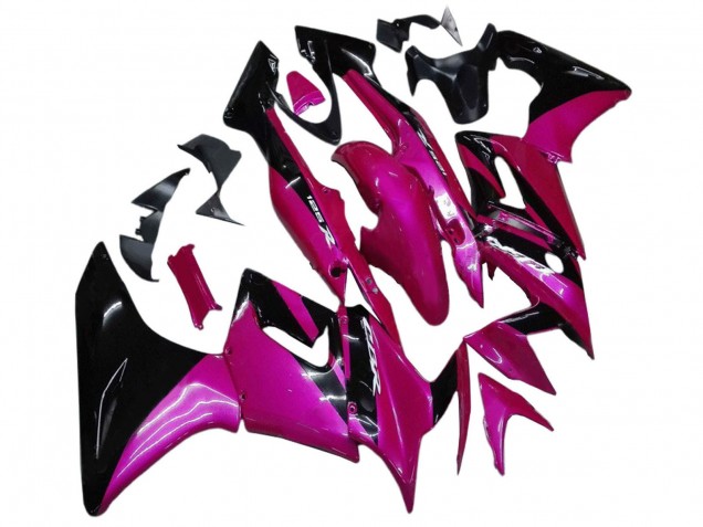 2002-2006 Pink Glossy Black Honda CBR125R Motorcycle Fairings UK