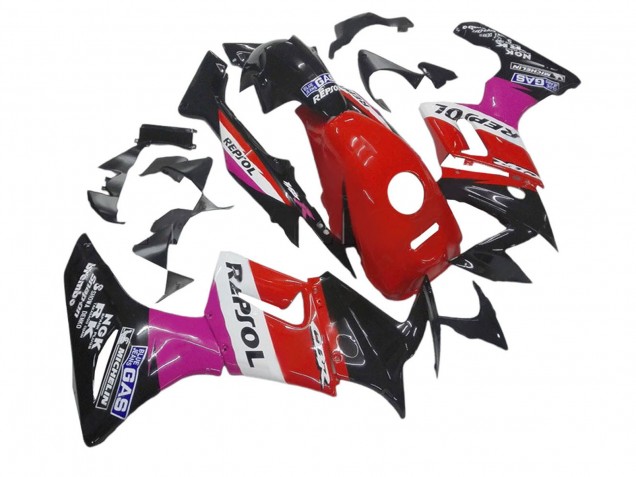 2002-2006 Pink White Red Glossy Black Repsol Michelin Honda CBR125R Motorcycle Fairings UK