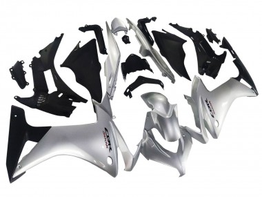 Buy 2013-2015 Silver Glossy Black Honda CBR500R Motorcycle Fairing UK