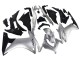 2013-2015 Silver Glossy Black Honda CBR500R Motorcycle Fairing UK