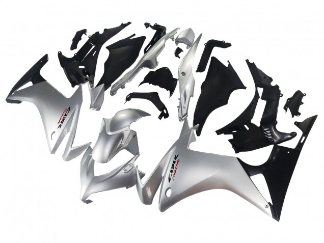 2013-2015 Silver Glossy Black Honda CBR500R Motorcycle Fairing UK