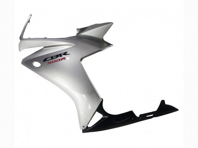 2013-2015 Silver Glossy Black Honda CBR500R Motorcycle Fairing UK