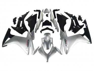 Buy 2013-2015 Silver Glossy Black Honda CBR500R Motorcycle Fairing UK