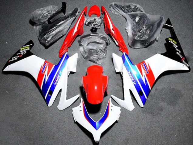 2013-2015 White Red Blue HRC Honda CBR500R Motorcycle Fairing UK