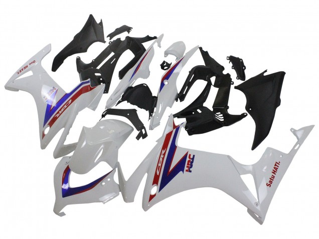 2013-2015 White Red Blue HRC Honda CBR500R Motorcycle Fairings UK
