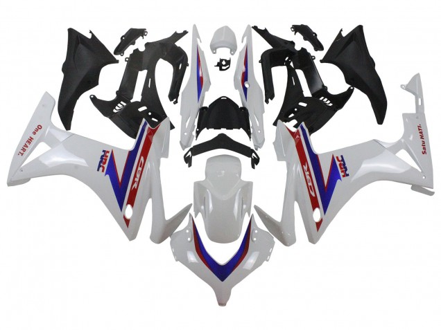 2013-2015 White Red Blue HRC Honda CBR500R Motorcycle Fairings UK