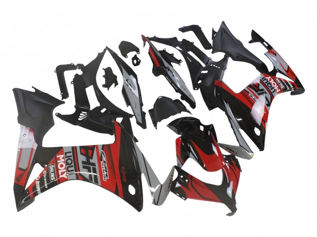 2013-2015 Red Silver Glossy Black Honda CBR500R Motorcycle Fairings UK