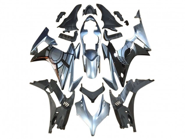 2013-2015 Silver Glossy Black Honda CBR500R Motorcycle Fairing Kits UK