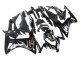 2013-2015 Glossy Black Silver Flame Honda CBR500R Motorcycle Fairings UK
