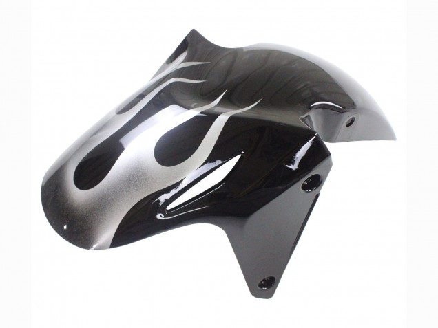 2013-2015 Glossy Black Silver Flame Honda CBR500R Motorcycle Fairings UK