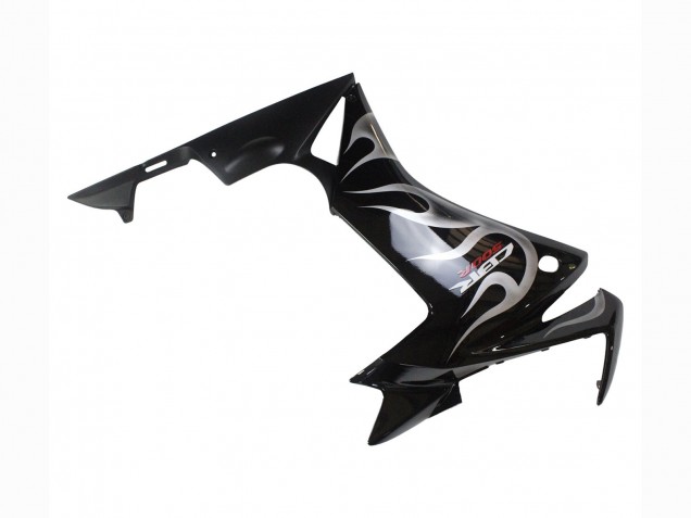 2013-2015 Glossy Black Silver Flame Honda CBR500R Motorcycle Fairings UK