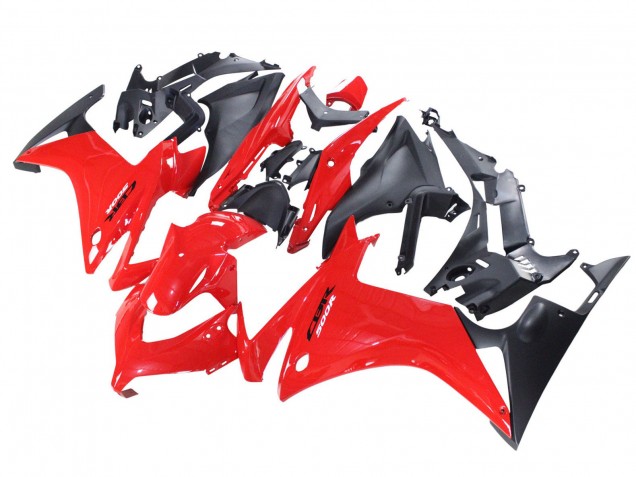 2013-2015 Red Matte Black Honda CBR500R Motorcycle Fairings UK