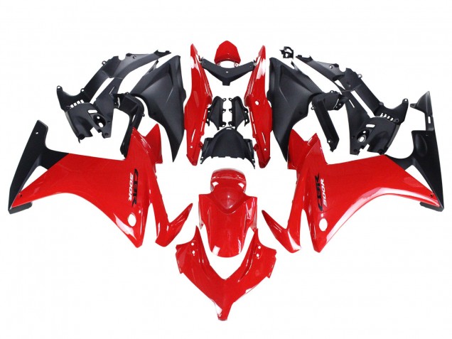 2013-2015 Red Matte Black Honda CBR500R Motorcycle Fairings UK
