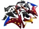 2013-2015 Red Blue Yellow Star Honda CBR500R Motorcycle Fairings UK