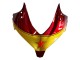 2013-2015 Red Blue Yellow Star Honda CBR500R Motorcycle Fairings UK