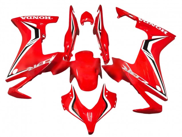 2013-2015 Red White Black Stripe Honda CBR500R Motorcycle Fairings UK