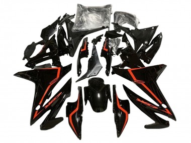 Buy 2016-2018 Glossy Black Red Honda CBR500R Motorcycle Fairings UK