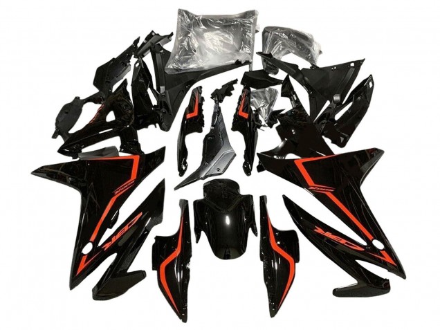 2016-2018 Glossy Black Red Honda CBR500R Motorcycle Fairings UK