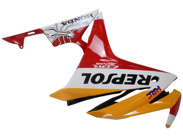 2016-2018 Yellow White Red Repsol HRC Honda CBR500R Motorcycle Fairings UK