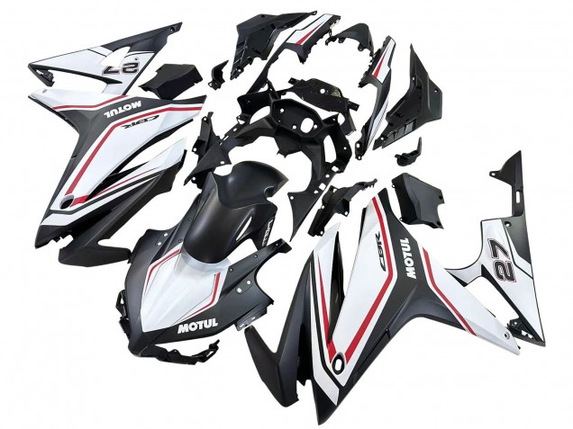 2016-2018 White Red Matte Black Honda CBR500R Motorcycle Fairings UK