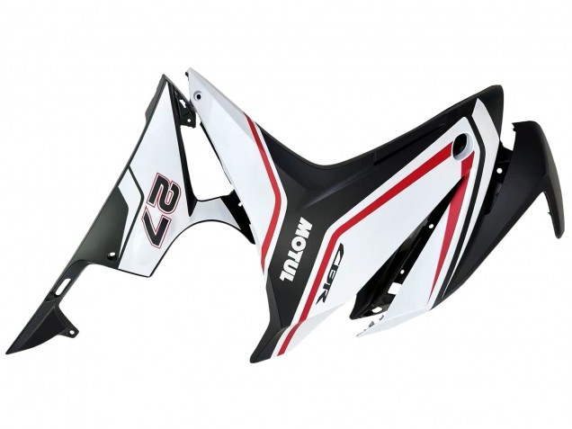 2016-2018 White Red Matte Black Honda CBR500R Motorcycle Fairings UK
