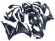2019-2023 Matte Dark Blue Honda CBR500R Motorcycle Fairings UK