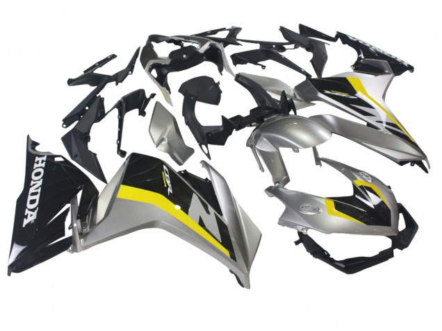 2019-2023 Silver Yellow Glossy Black Honda CBR500R Motorcycle Fairings UK