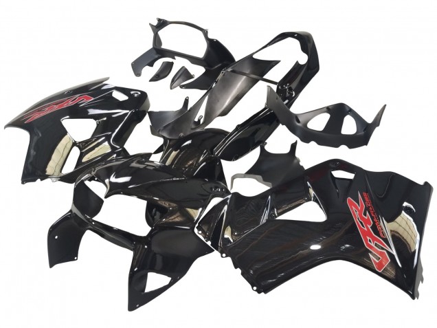 1998-2001 Glossy Black Red Decal Honda VFR 800 Motorcycle Fairings UK