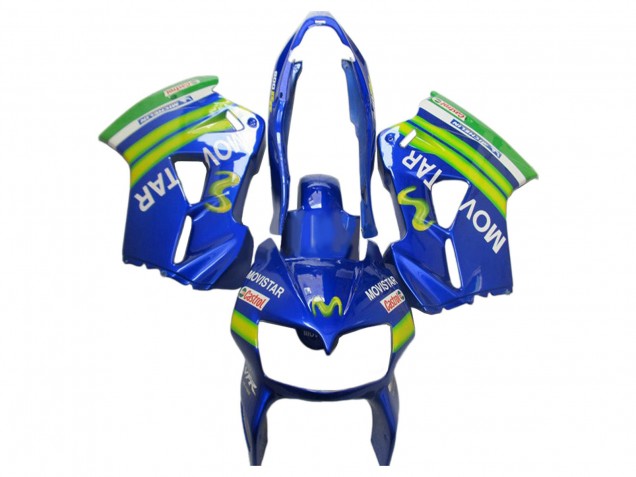 2002-2013 Blue Green White MoviStar Castrol Honda VFR 800 Motorcycle Fairings UK