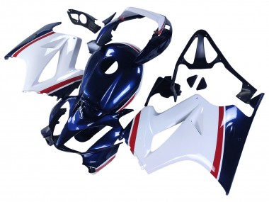 Buy 2002-2013 White Red Dark Blue Honda VFR 800 Motorcycle Fairings UK