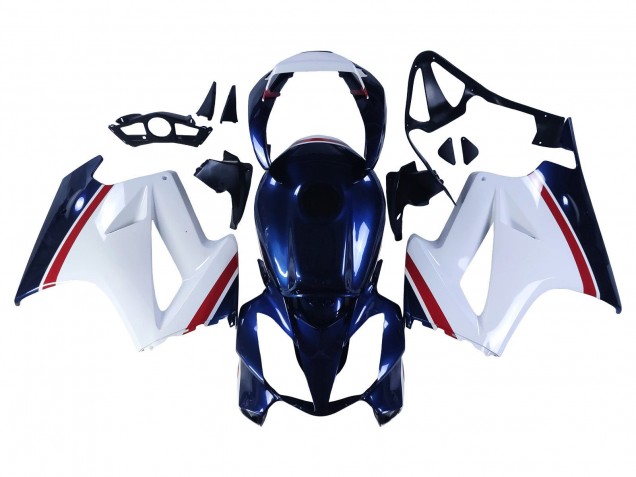 2002-2013 White Red Dark Blue Honda VFR 800 Motorcycle Fairings UK
