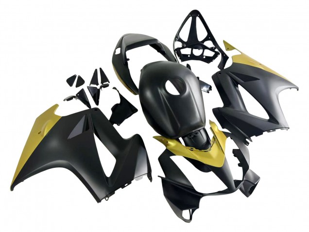 2002-2013 Yellow Matte Black Honda VFR 800 Motorcycle Fairings UK