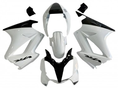 Buy 2002-2013 Pearl White Glossy Black Decal Honda VFR 800 Motorcycle Fairings UK