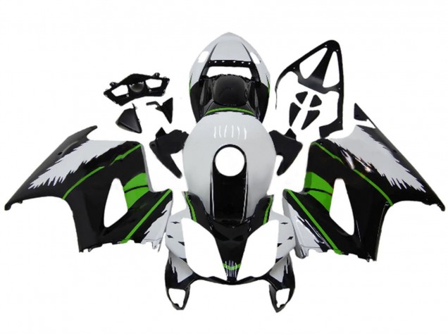 2002-2013 White Green Glossy Black Honda VFR 800 Motorcycle Fairings UK