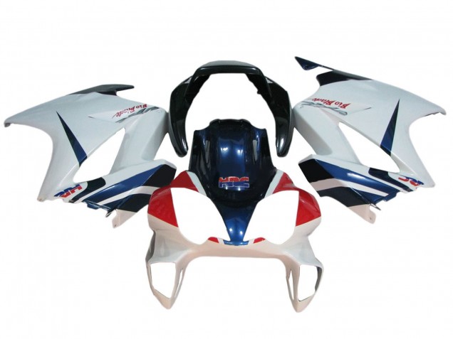 2002-2013 White Red Dark Blue HRC Honda VFR 800 Motorcycle Fairings UK