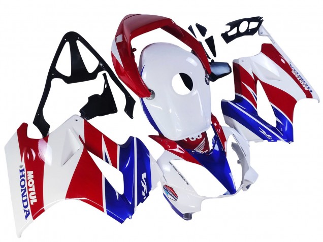 2002-2013 White Red Blue Motul Honda VFR 800 Motorcycle Fairings UK