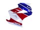 2002-2013 White Red Blue Motul Honda VFR 800 Motorcycle Fairings UK