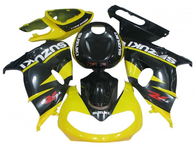 1998-2003 Glossy Black Yellow Suzuki TL1000R Motorcycle Fairings UK