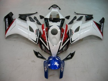 Buy 2004-2005 White Red Glossy Black Blue Star Honda CBR1000RR Motorcycle Fairings UK