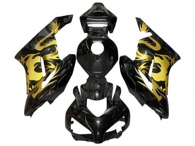 2004-2005 Gold Glossy Black Dragon Honda CBR1000RR Motorcycle Fairings UK