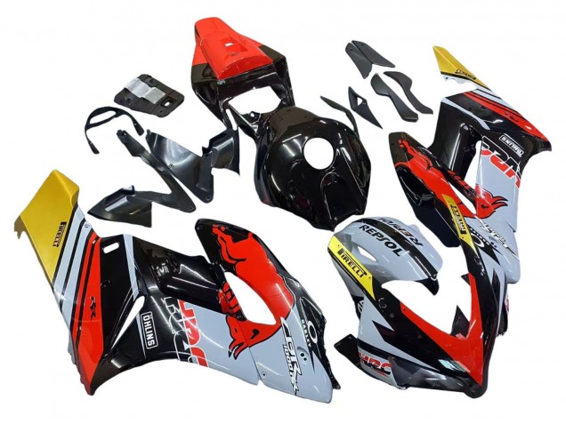 2004-2005 Yellow Red White Glossy Red Bull Repsol HRC Honda CBR1000RR Motorcycle Fairings UK