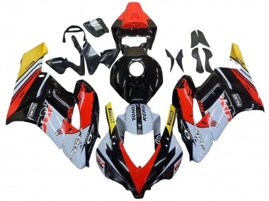 Buy 2004-2005 Yellow Red White Glossy Red Bull Repsol HRC Honda CBR1000RR Motorcycle Fairings UK