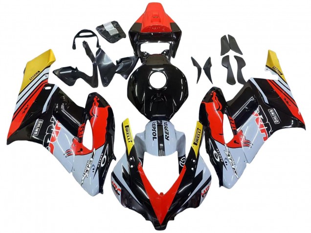 2004-2005 Yellow Red White Glossy Red Bull Repsol HRC Honda CBR1000RR Motorcycle Fairings UK