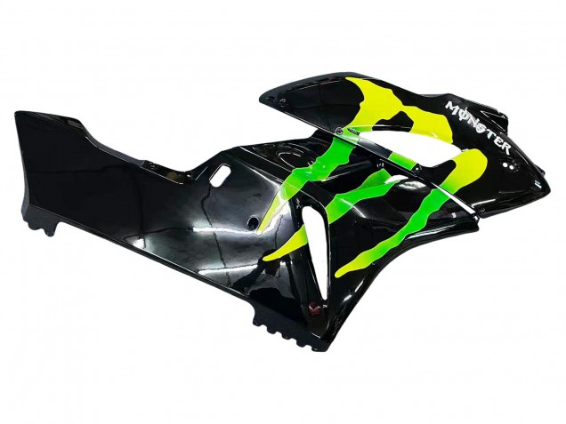 2004-2005 Glossy Black Yellow Green Monster Honda CBR1000RR Motorcycle Fairings UK
