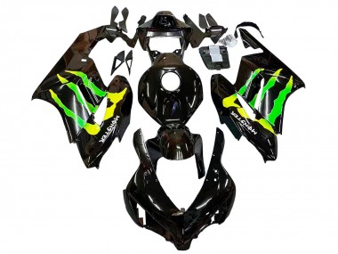 Buy 2004-2005 Glossy Black Yellow Green Monster Honda CBR1000RR Motorcycle Fairings UK