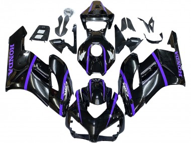 Buy 2004-2005 Glossy Black Purple Stripe Honda CBR1000RR Motorcycle Fairings UK