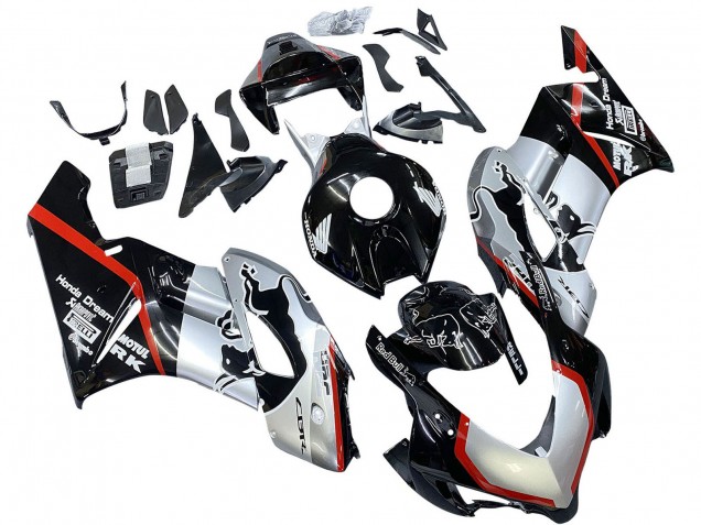2004-2005 Silver Glossy Black Red Stripe Honda CBR1000RR Motorcycle Fairings UK