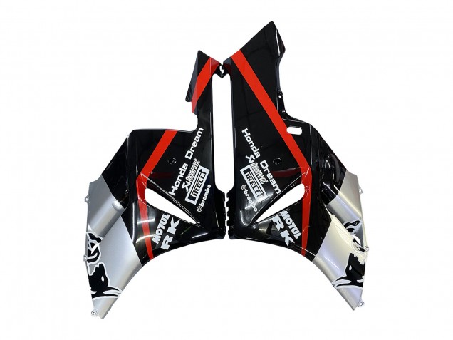 2004-2005 Silver Glossy Black Red Stripe Honda CBR1000RR Motorcycle Fairings UK
