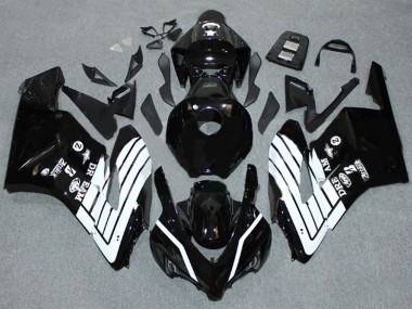 Buy 2004-2005 Glossy Black White Honda CBR1000RR Motorcycle Fairings UK